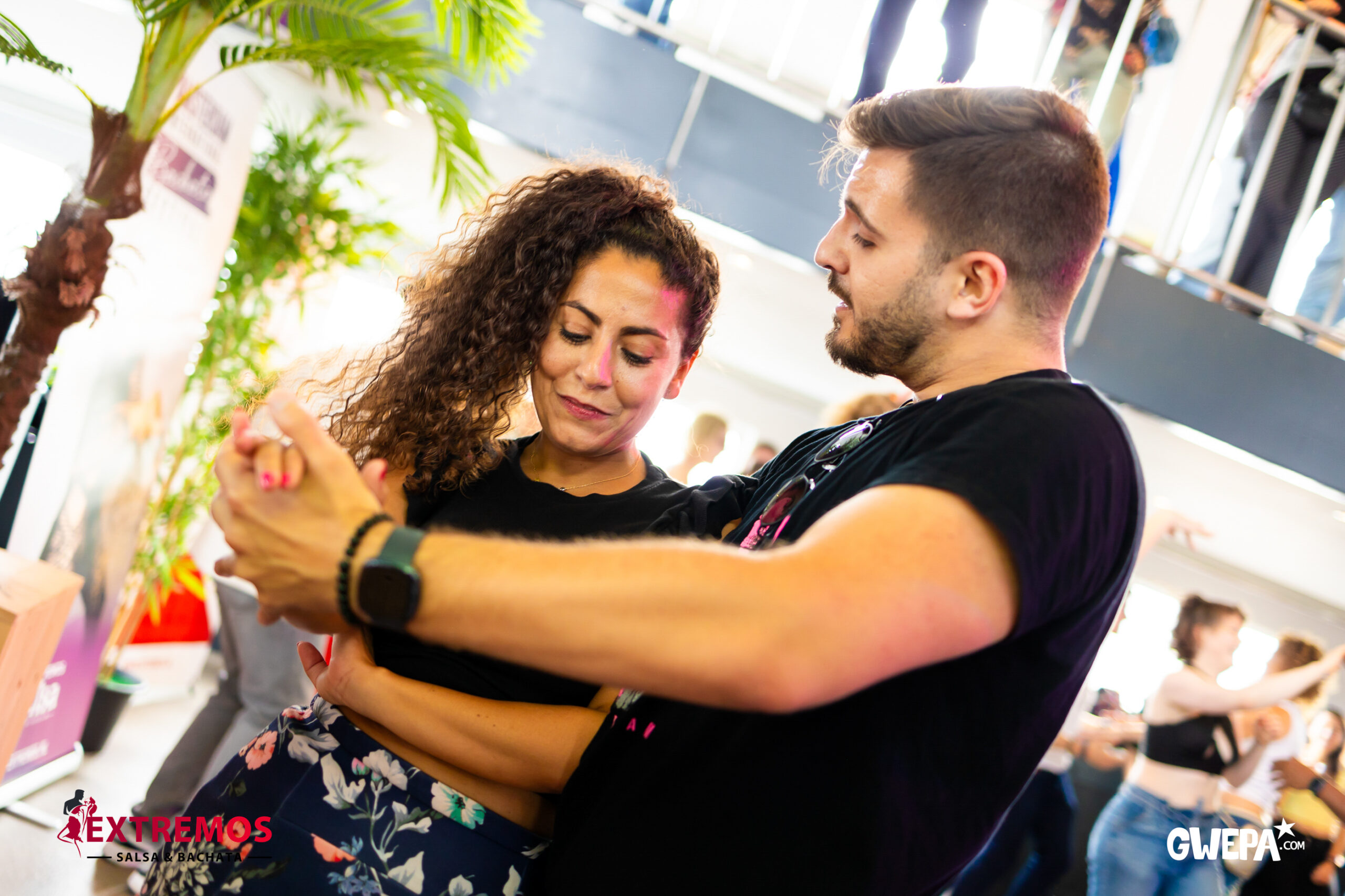 dancing at a party