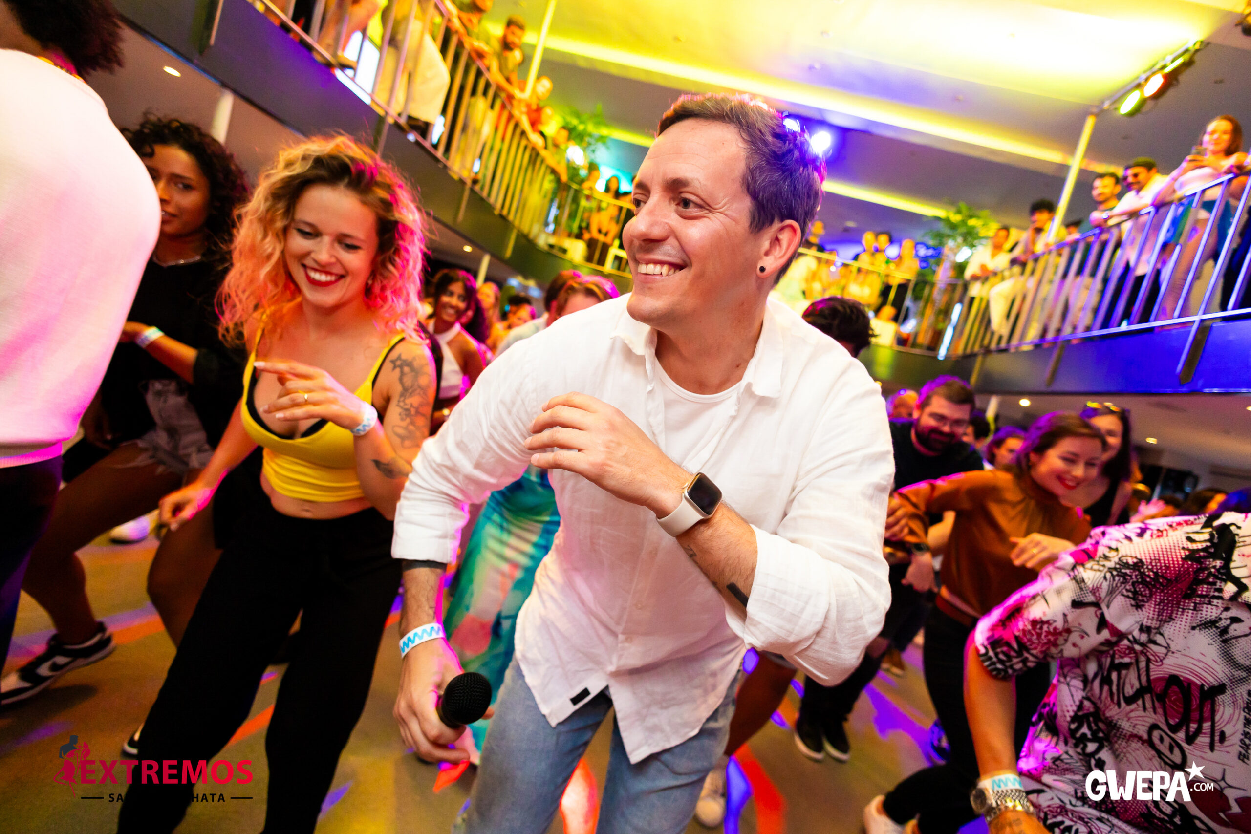 smiling and dancing bachata